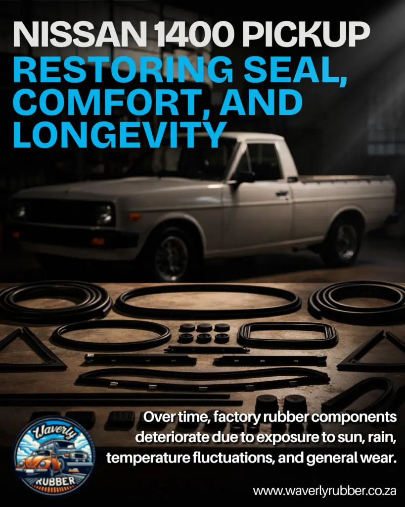 Rubber Kits – Nissan 1400 Pickup: Restoring Seal, Comfort, and Longevity